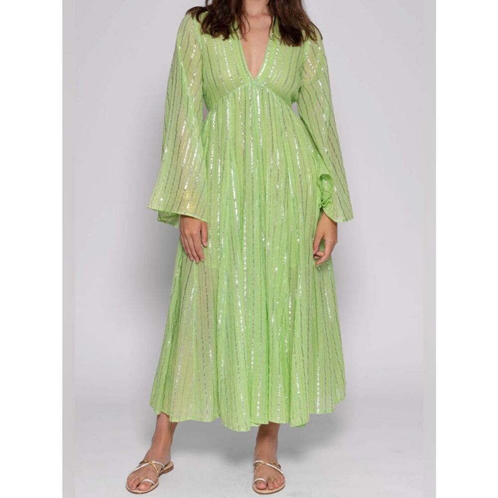 Sundress  MAUD LONG DRESS ATHENE LIME NWT Size XS/S Tall